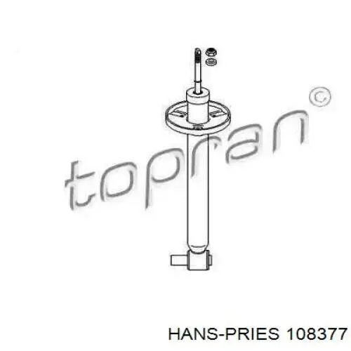 Амортизатор задний 108377 Hans Pries (Topran)