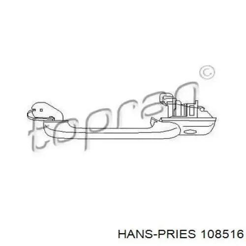 108516 Hans Pries (Topran) ручка двери передней наружная правая