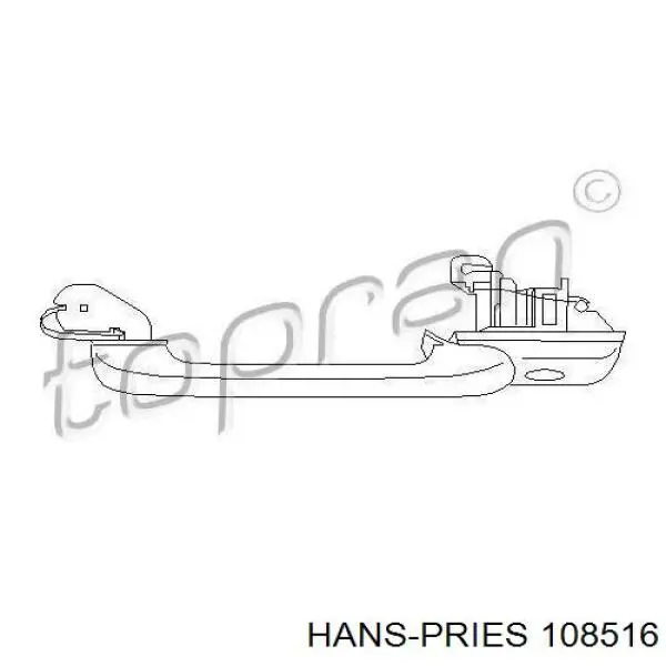 Купить 108516 Hans Pries (Topran) Ручка двери передней наружная правая