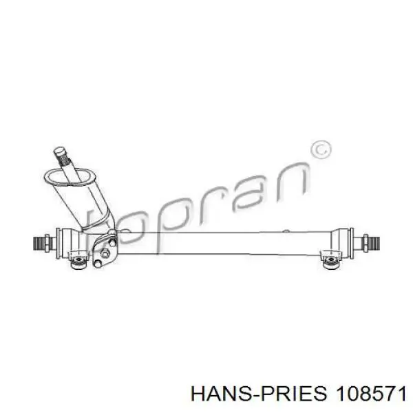 108571 Hans Pries (Topran) рулевая рейка