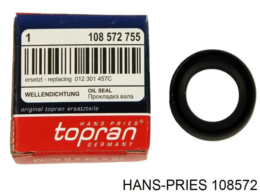 108572 Hans Pries (Topran) сальник штока переключения коробки передач