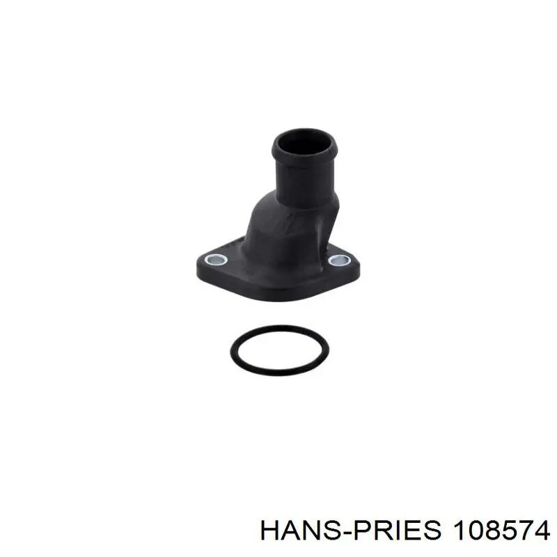 108574 Hans Pries (Topran) фланец системы охлаждения (тройник)