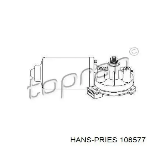 108577 Hans Pries (Topran) мотор стеклоочистителя лобового стекла