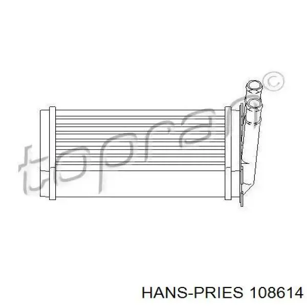 Радиатор печки 108614 Hans Pries (Topran)