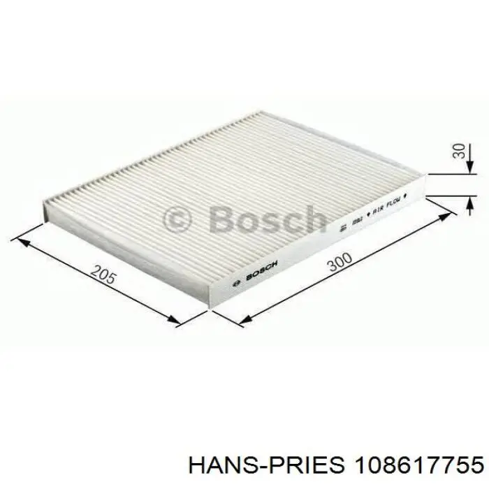Фильтр салона HANS PRIES 108617755