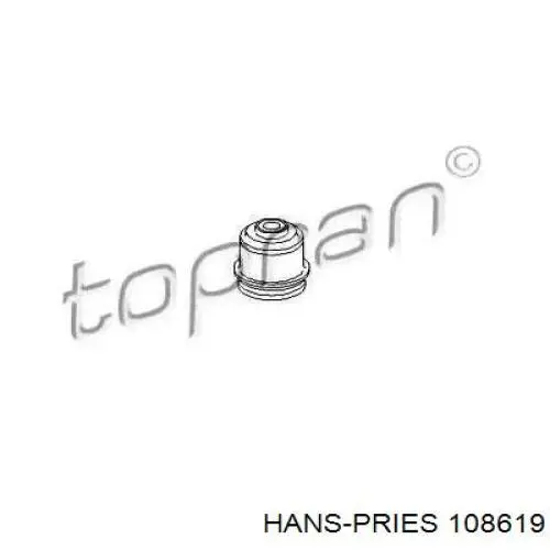 108619 Hans Pries (Topran) сайлентблок (подушка передней балки (подрамника))