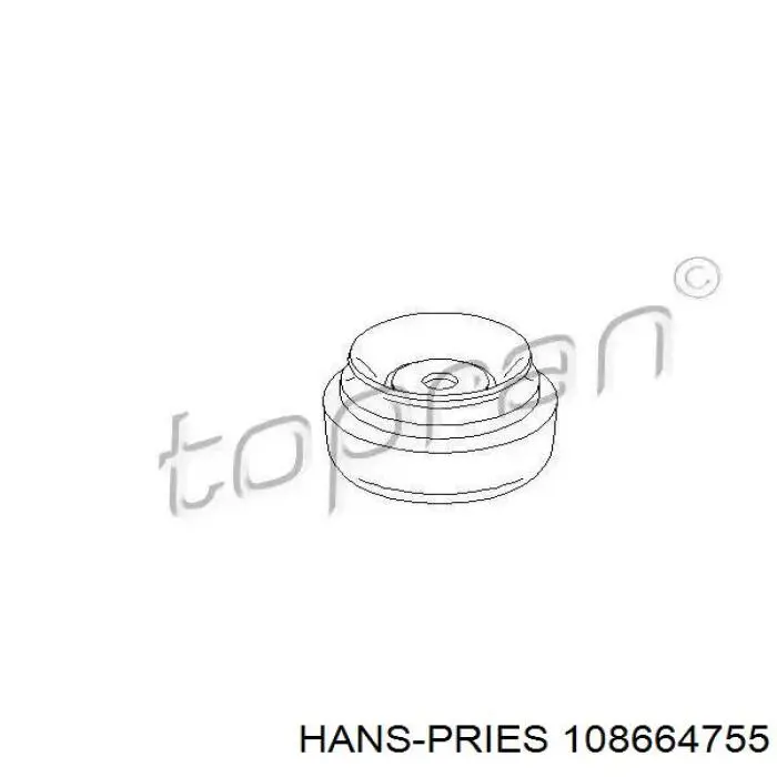 Купить 108664755 Hans Pries (Topran) Опора амортизатора заднего
