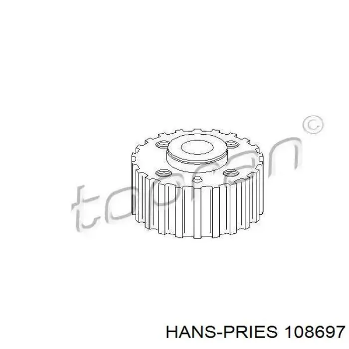 108697 Hans Pries (Topran) шкив коленвала