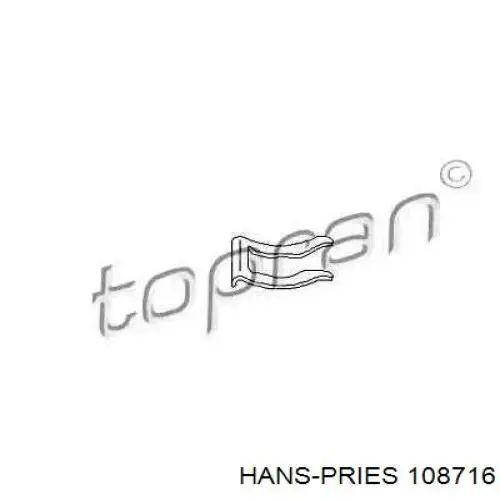 108716 Hans Pries (Topran) Скоба крепления тормозного шланга
