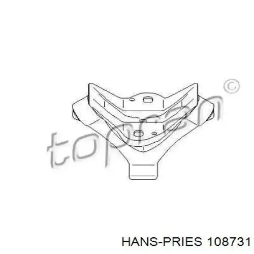 Хомут глушителя 108731 Hans Pries (Topran)