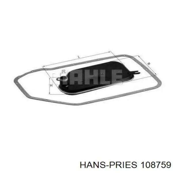 Фильтр коробки автомат Hans Pries (Topran) 108759 цена, от 8.43 USD