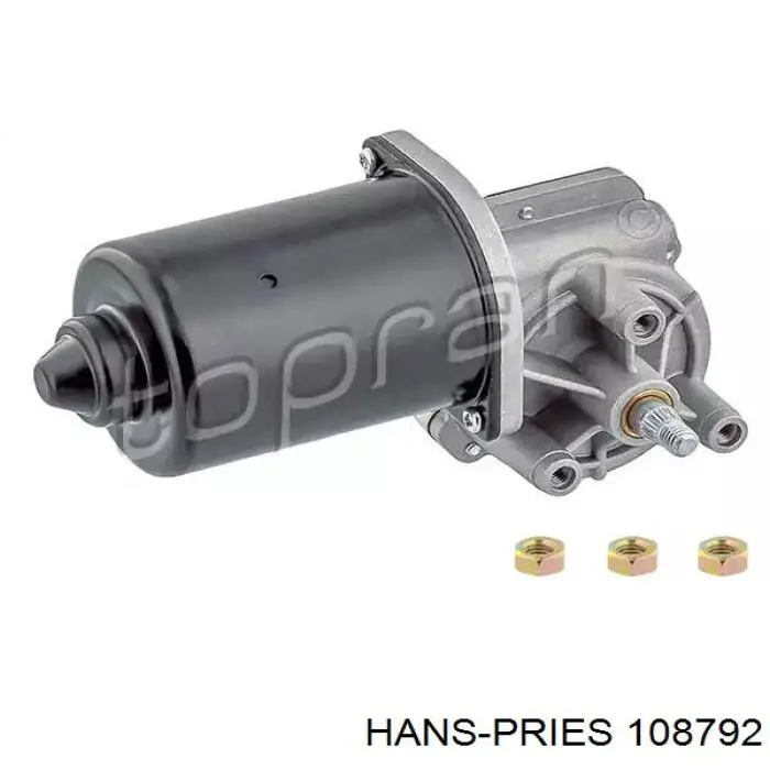 108792 Hans Pries (Topran) motor de limpador pára-brisas do pára-brisas