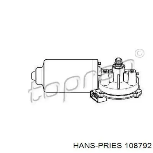 Motor del limpiaparabrisas del parabrisas 108792 Hans Pries (Topran)