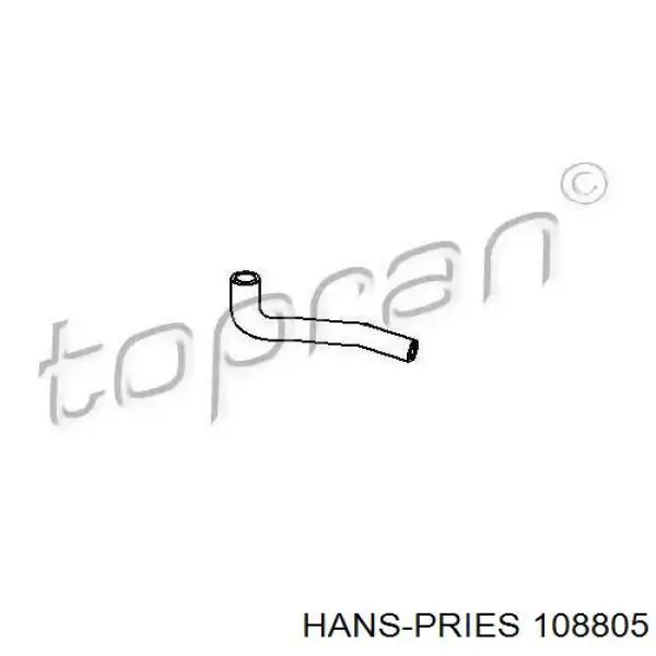 108805 Hans Pries (Topran) mangueira (cano derivado do sistema de esfriamento)