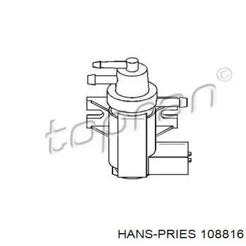 108816 Hans Pries (Topran) клапан преобразователь давления наддува (соленоид)
