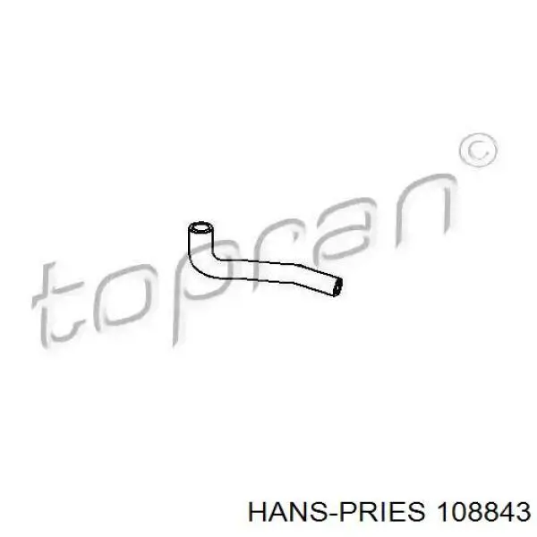 Купить 108843 Hans Pries (Topran) Патрубок термостата