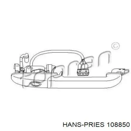 108850 Hans Pries (Topran) Ручка передней двери наружная, правая