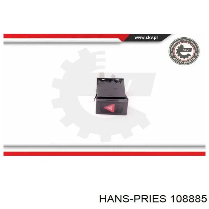Купить 108885 Hans Pries (Topran) Кнопка включения аварийной сигнализации