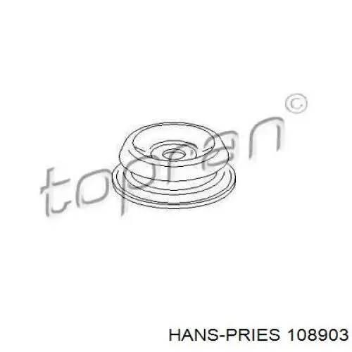 108 903 Hans Pries (Topran) опора амортизатора переднего