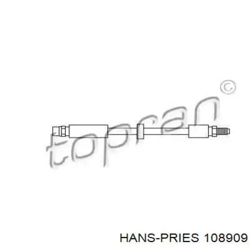 108909 Hans Pries (Topran) mangueira do freio traseira