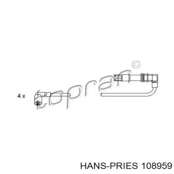 Высоковольтные провода 108959 Hans Pries (Topran)