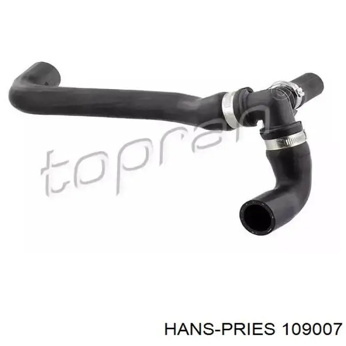 109007 Hans Pries (Topran) шланг (патрубок системы охлаждения)