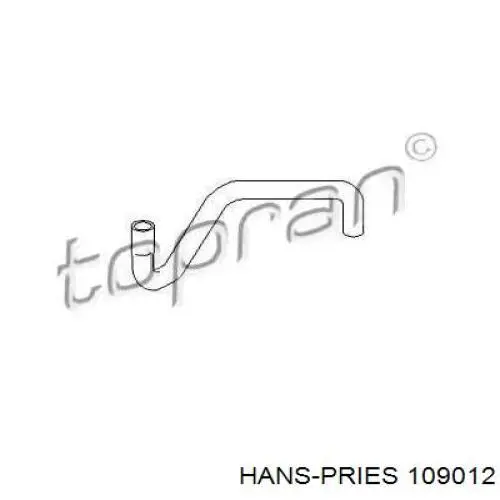 109012 Hans Pries (Topran) Шланг системы охлаждения