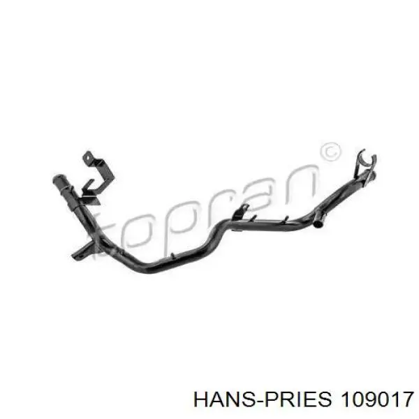 Патрубок системи охолодження 109017 Hans Pries (Topran)
