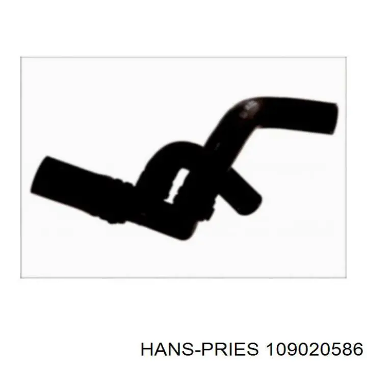 109 020 586 Hans Pries (Topran) шланг (патрубок системы охлаждения)
