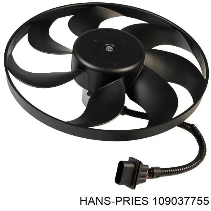 109037755 Hans Pries (Topran) электровентилятор охлаждения в сборе (мотор+крыльчатка)