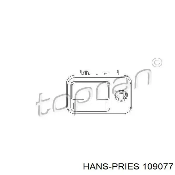 109077 Hans Pries (Topran) замок перчаточного ящика