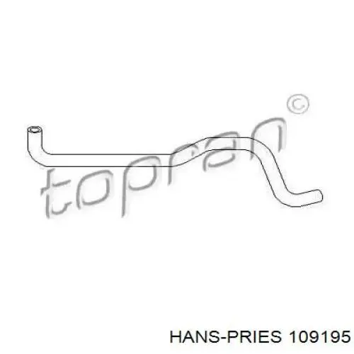 Патрубок системи охолодження 109195 Hans Pries (Topran)