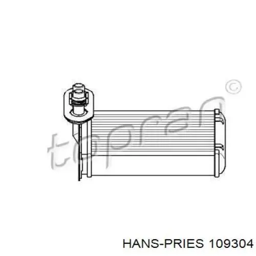 109304 Hans Pries (Topran) радиатор печки