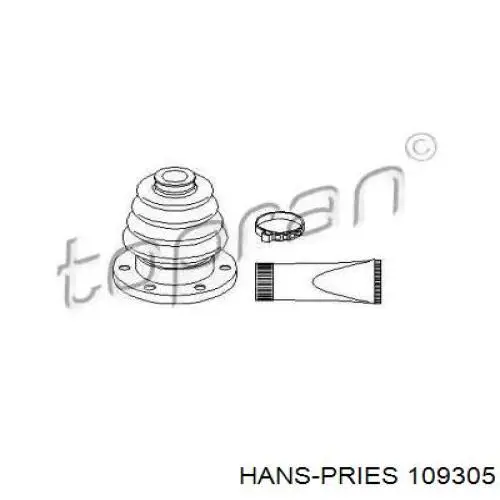 109305 Hans Pries (Topran) пыльник шруса передней полуоси внутренний