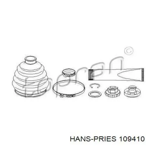 109410 Hans Pries (Topran) пыльник шруса передней полуоси наружный
