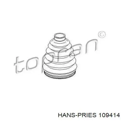 109414 Hans Pries (Topran) пыльник шруса передней полуоси наружный