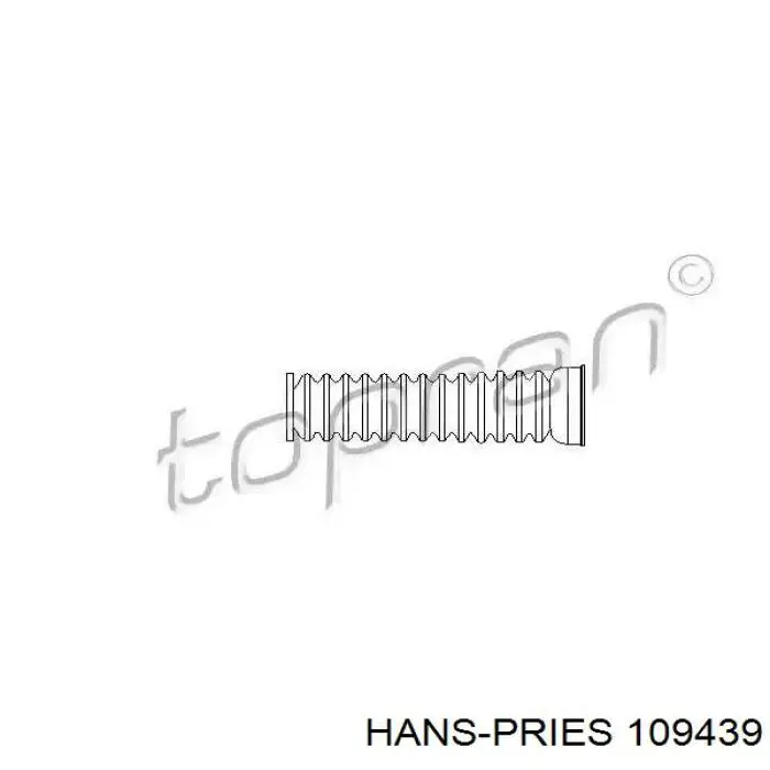 Пыльник рулевой рейки 109439 Hans Pries (Topran)