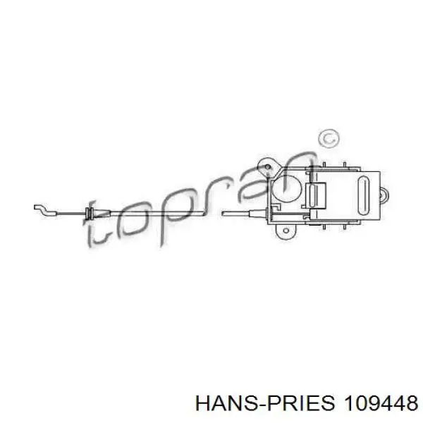 Трос (тяга) открывания замка двери передней левой 109448 Hans Pries (Topran)