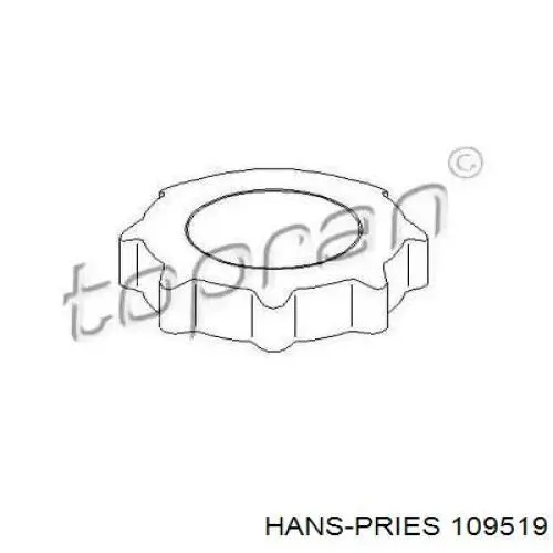 109519 Hans Pries (Topran) puxador de regulação de encosto do assento