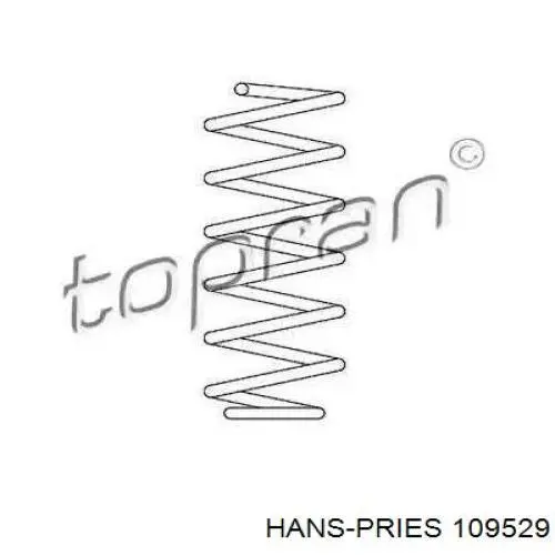 Передняя пружина 109529 Hans Pries (Topran)