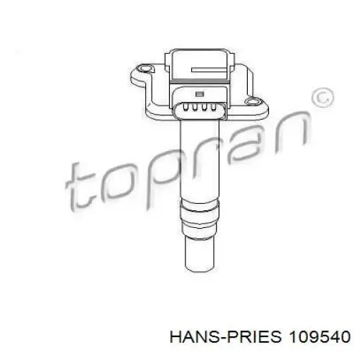 Катушка зажигания 109540 Hans Pries (Topran)