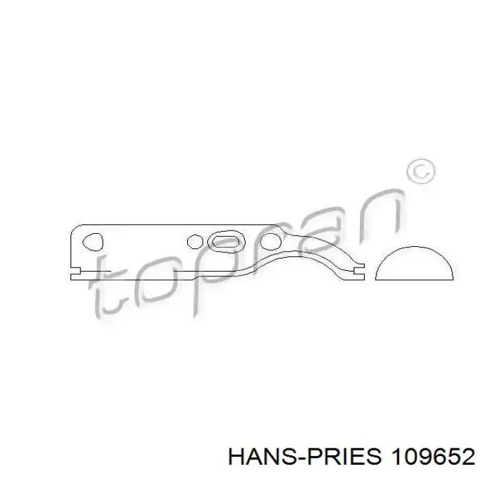 Прокладка регулятора фаз газораспределения 109652 Hans Pries (Topran)