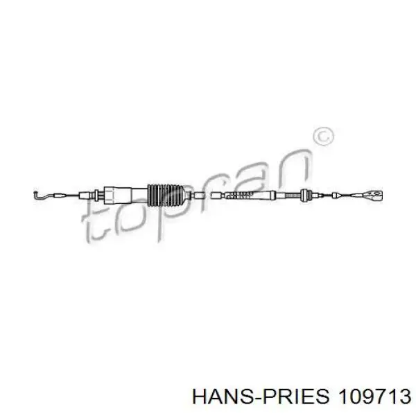 Трос газа 109713 Hans Pries (Topran)