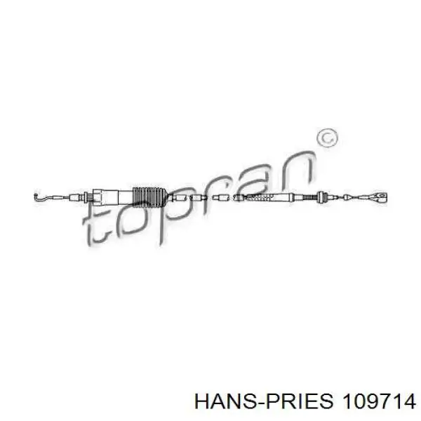 Трос газа 109714 Hans Pries (Topran)