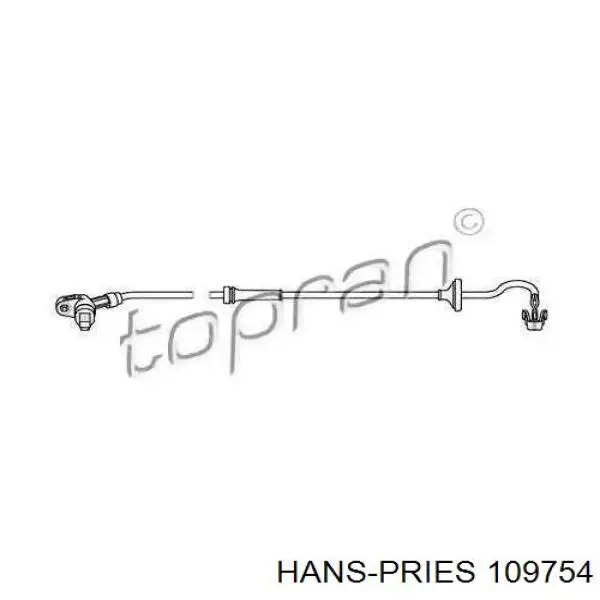 Датчик АБС (ABS) задний 109754 Hans Pries (Topran)