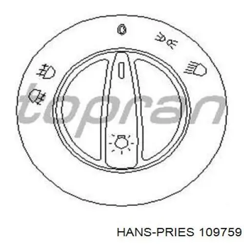 Включатель фонарей заднего хода Hans Pries (Topran) 109759 цена, от 8.60 USD
