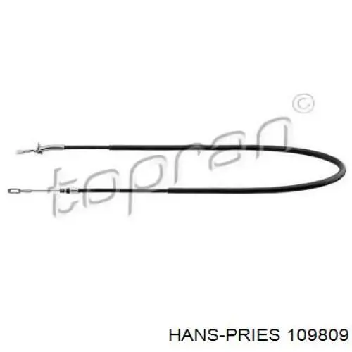 109809 Hans Pries (Topran) трос ручного тормоза задний правый/левый