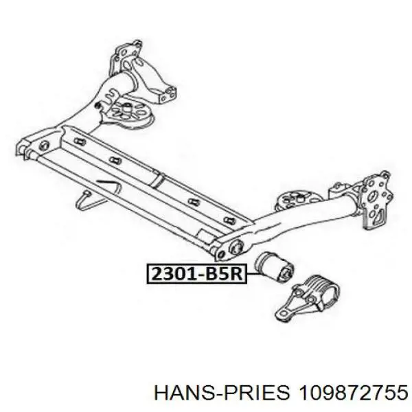 109872755 Hans Pries (Topran) Кронштейн задней балки