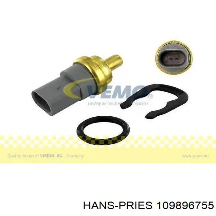 Sensor de temperatura del refrigerante 109896755 Hans Pries (Topran)