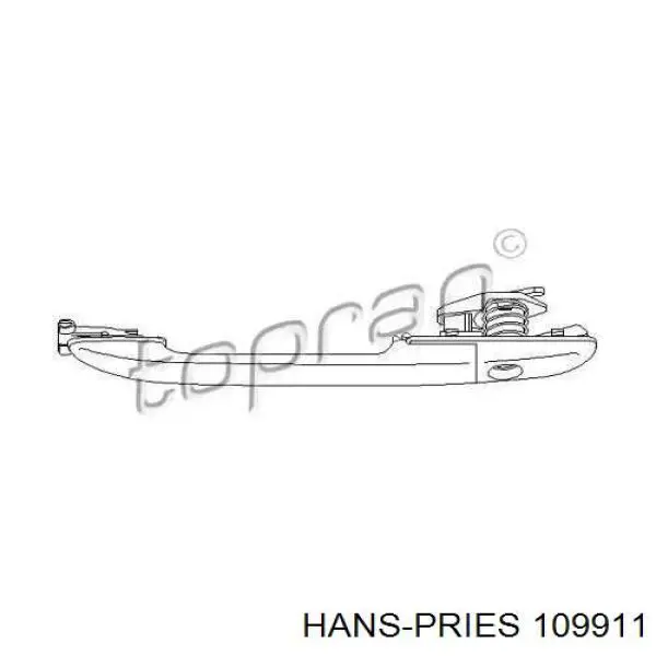 Ручка двери передней наружная 109911 Hans Pries (Topran)